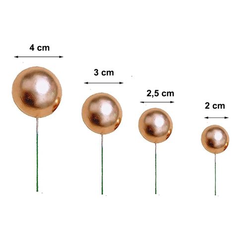 20 darabos műanyag dekorációs gömb – Arany