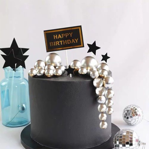 20 darabos műanyag dekorációs gömb – Ezüst