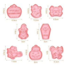 Műanyag süteménykiszúró és nyomda – Halloween szett