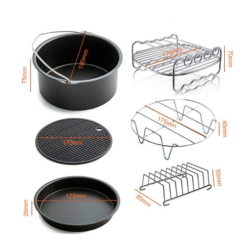 11 részes Air Fryer, olaj nélküli forrólevegős fritőz tartozék szett