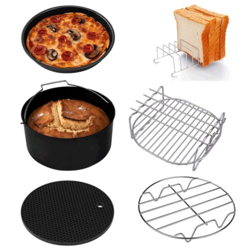 11 részes Air Fryer, olaj nélküli forrólevegős fritőz tartozék szett