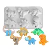 6 részes szilikon forma – Dinoszauruszok