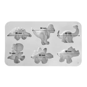 6 részes szilikon forma – Dinoszauruszok