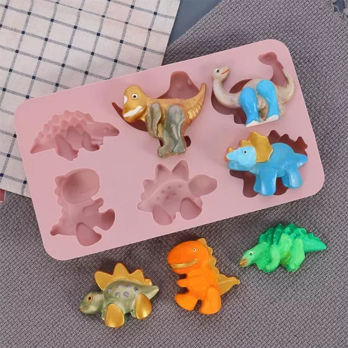 6 részes szilikon forma – Dinoszauruszok