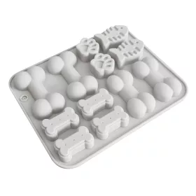 12 részes szilikon forma – Csont, tappancs és halszálka