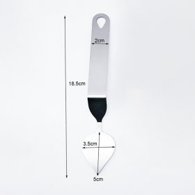   Tortaformázó és csokoládé levéldísz készítő fém spatula – Kicsi csepp