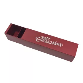 6 részes macaron doboz – Bordó színű