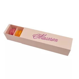 6 részes macaron doboz – Barack színű