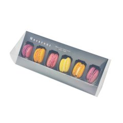 6 részes macaron doboz – Fekete