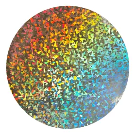 Hologramos kör alakú tortadob – 25 cm – Arany