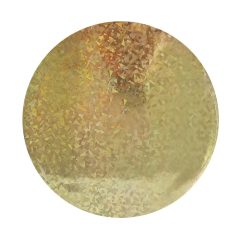 Hologramos kör alakú tortadob – 30 cm – Arany