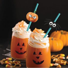   6 darabos papír szívószál – Halloween – Csokit vagy csalunk