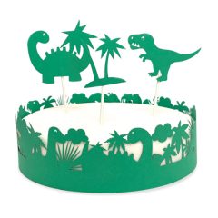   4 részes papír tortadísz, tortadekoráció – Dinoszaurusz