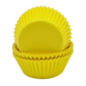 100 darabos muffin papír – Sárga
