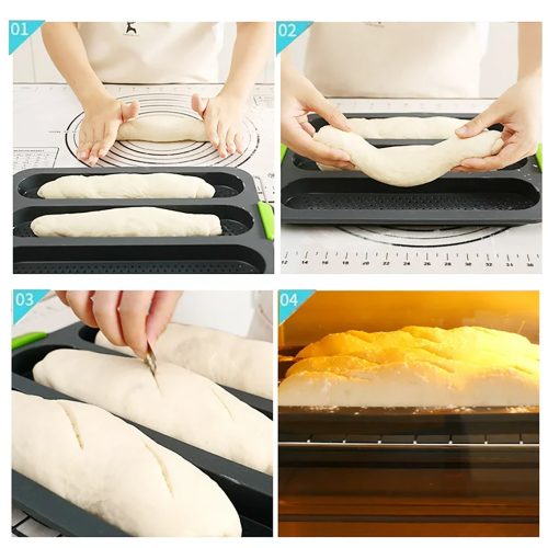 Szilikon bagett sütőforma 