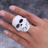 Halloween-i LED-es gyűrű - Koponya