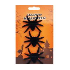 Halloween-i dekoráció – 3 darabos pók szett