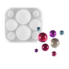   Szilikon fondant és marcipán mintázó – Félgömb, golyó 