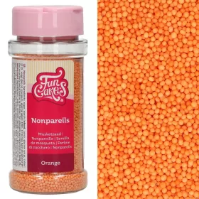   FunCakes szórócukor, cukorgyöngy – Apró gyöngyök – Narancssárga