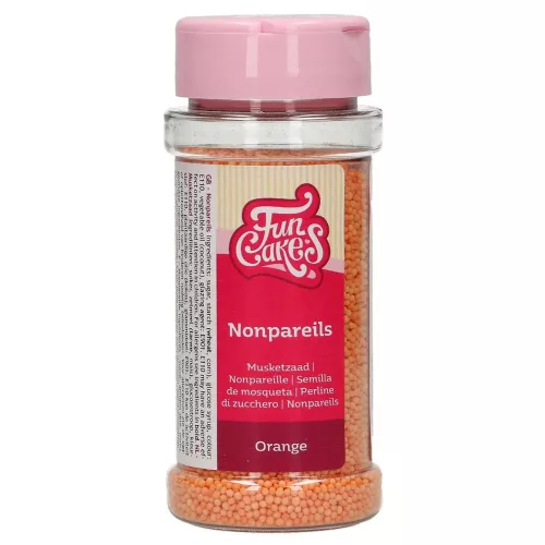 FunCakes szórócukor, cukorgyöngy – Apró gyöngyök – Narancssárga