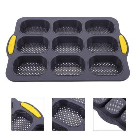 9 részes szilikon zsemle, mini bagett forma 