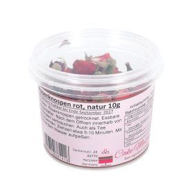   Cake Masters ehető szárított virág – Piros rózsabimbó – 10g