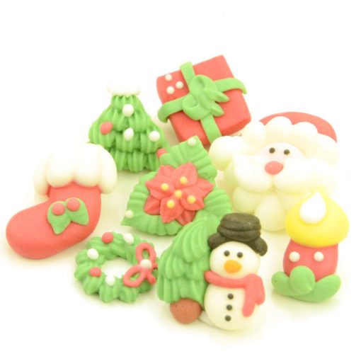 Cake-Masters cukor dekoráció – Karácsonyi dekoráció – 8 darab 