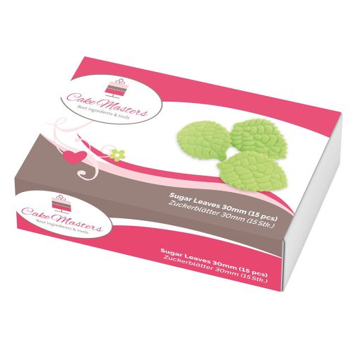 Cake-Masters cukordekoráció – Levél – 30 mm – 15 darabos