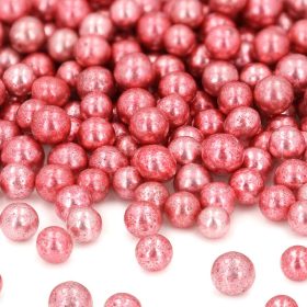   Cake-Masters szórócukor, cukorgyöngy – Metál rózsaszín – 60g