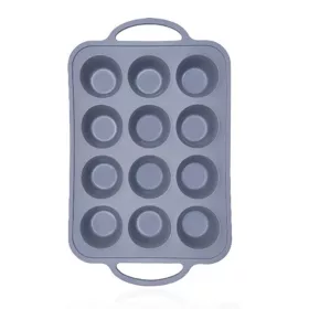   Szilikon sütőforma fém merevítéssel – 12 részes muffin forma