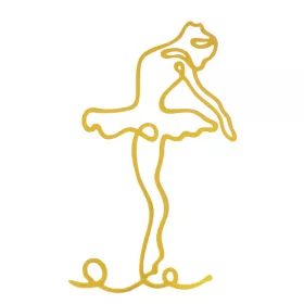 Műanyag sziluett torta dekoráció – Balerina