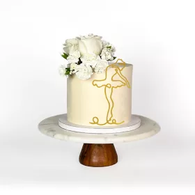 Műanyag sziluett torta dekoráció – Balerina