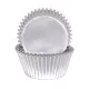 50 darabos muffin papír, muffin kapszli – Metál ezüst