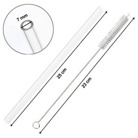 10 darabos műanyag szívószál tisztítókefével