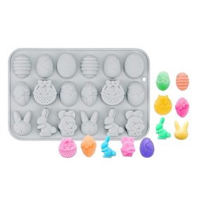   Szilikon bonbon forma – Húsvéti minta – Nyúl és tojás