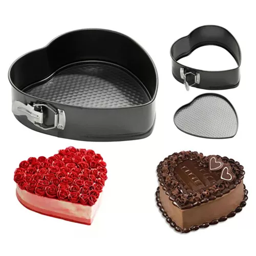 Szív alakú kapcsos tortaforma – 22 cm