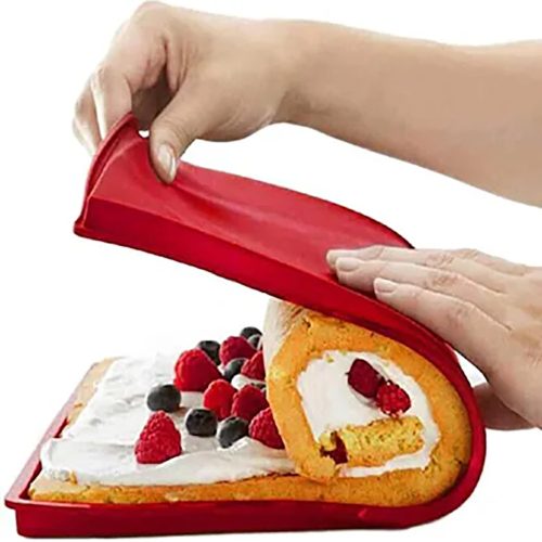 Szilikon piskóta sütő forma, piskótatekercs készítő