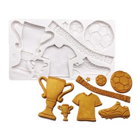 Szilikon fondant és marcipán mintázó – Foci, futball