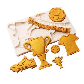 Szilikon fondant és marcipán mintázó – Foci, futball