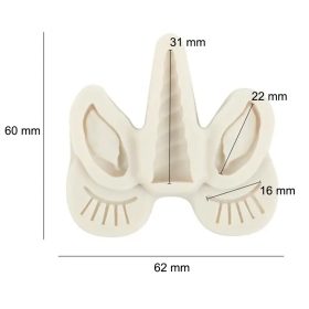   Szilikon fondant és marcipán mintázó – Unikornis szarv, fül – Kicsi