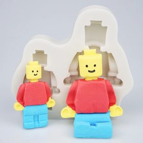 Szilikon fondant és marcipán mintázó – LEGO figurák
