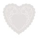 Szív alakú tortacsipke, tortapapír – 20 cm - 15 darab