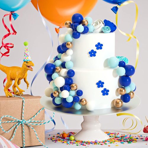 20 darabos műanyag dekorációs gömb – Sötét kék