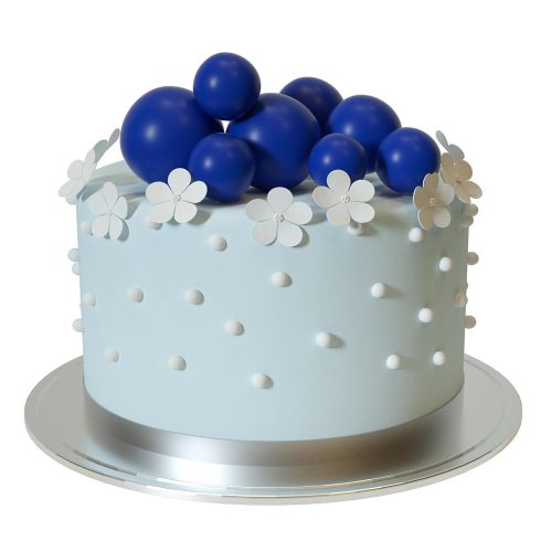 20 darabos műanyag dekorációs gömb – Sötét kék