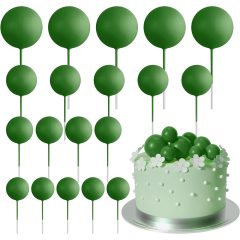 20 darabos műanyag dekorációs gömb – Zöld