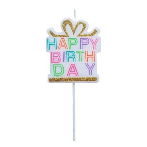 Születésnapi gyertya - Ajándékos doboz - Happy Birthday
