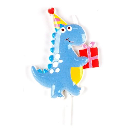 Születésnapi gyertya – Dinoszaurusz ajándékkal