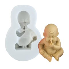 Szilikon fondant és marcipán mintázó - Baba
