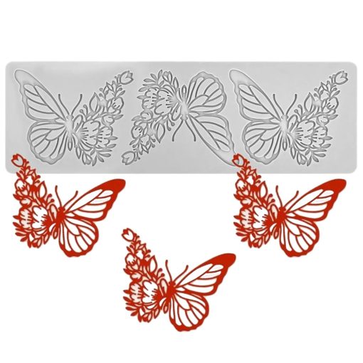 Szilikon dekor forma, ostya forma, tuile forma – Pillangó