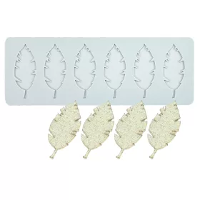   Szilikon dekor forma, ostya forma, tuile forma – Rózsa levél